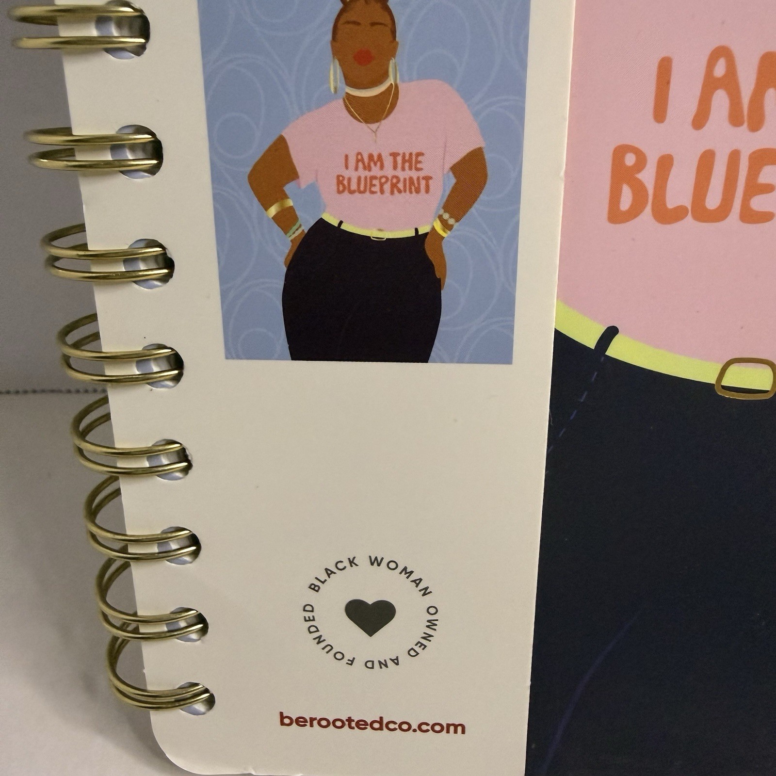 Be Rooted “I Am The Blueprint” Spiral Journal 5.5×8.5 New 240 Pages