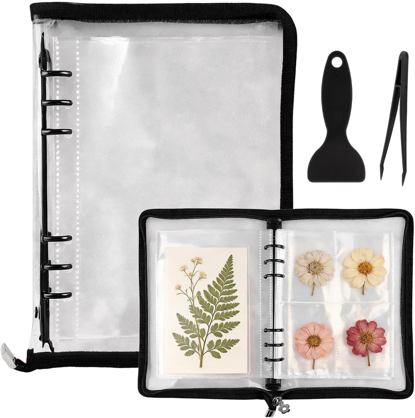 Sticker Binder Album A5 Zipper Pocket Storage