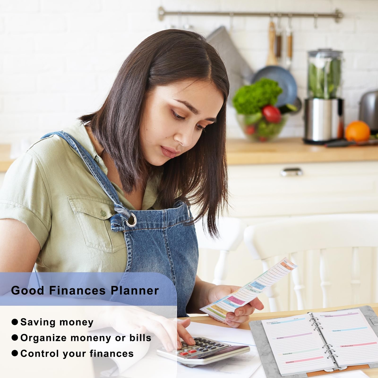 Toplive 7 Pack A5 Planner Inserts Monthly Weekly 7 Pack, Multicolor
