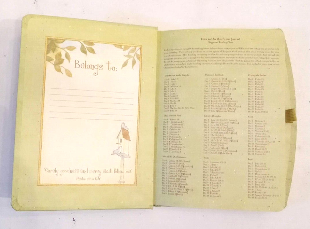 Legacy of Faith Prayer Journal 208 blank page Scripture Reading Prompts VTG 1996