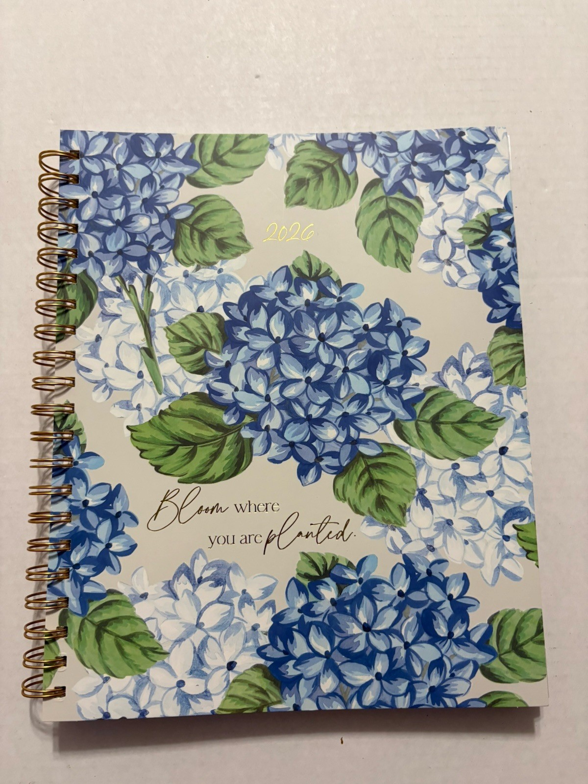 2026 Planner 8.5 X 11 Spiral Bloom Where You Are Planted Floral