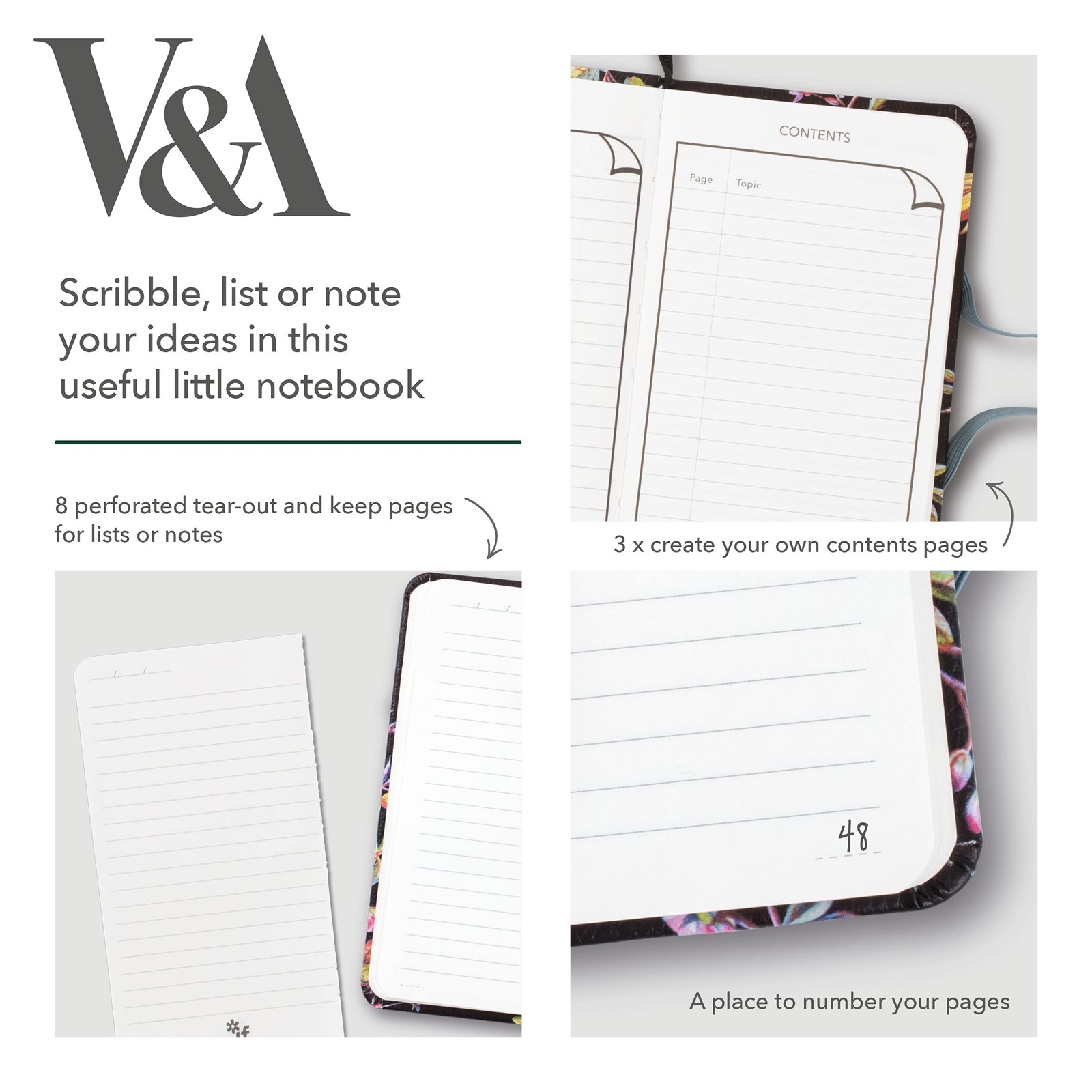IF V & A Bookaroo Journal A6 Sundour Pheasant, Green, One size Size, Green