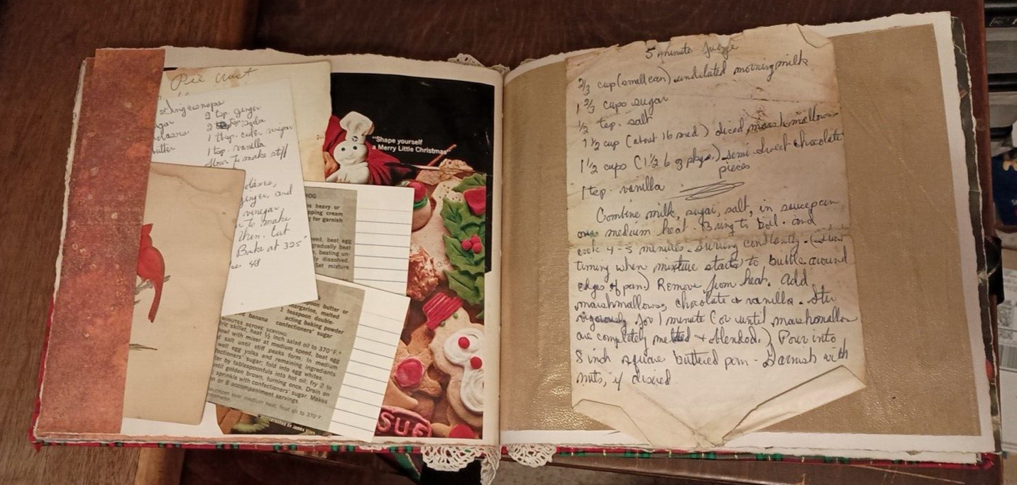 Handmade Christmas Junk Journal True Vintage Ephemera10″ x 8.5″ Photo Art