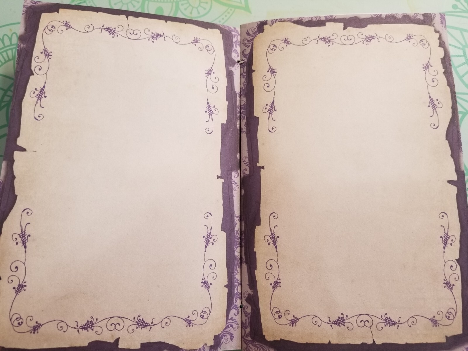 Junk Journal Booklet “LILAC & LAVENDER” HANDMADE Pockets, Cards, Tags, Ephemera