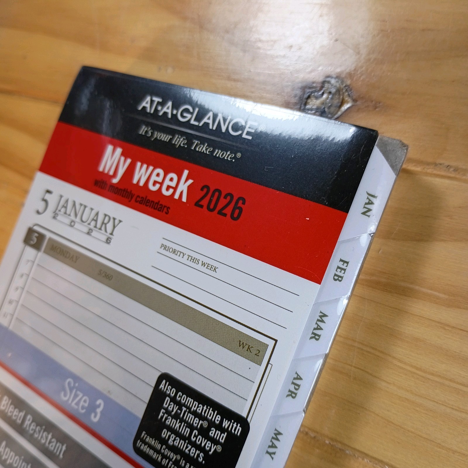 2X AT-A-GLANCE My Week 2026 Zise 3 With Monthly Calendars Item #471-285Y