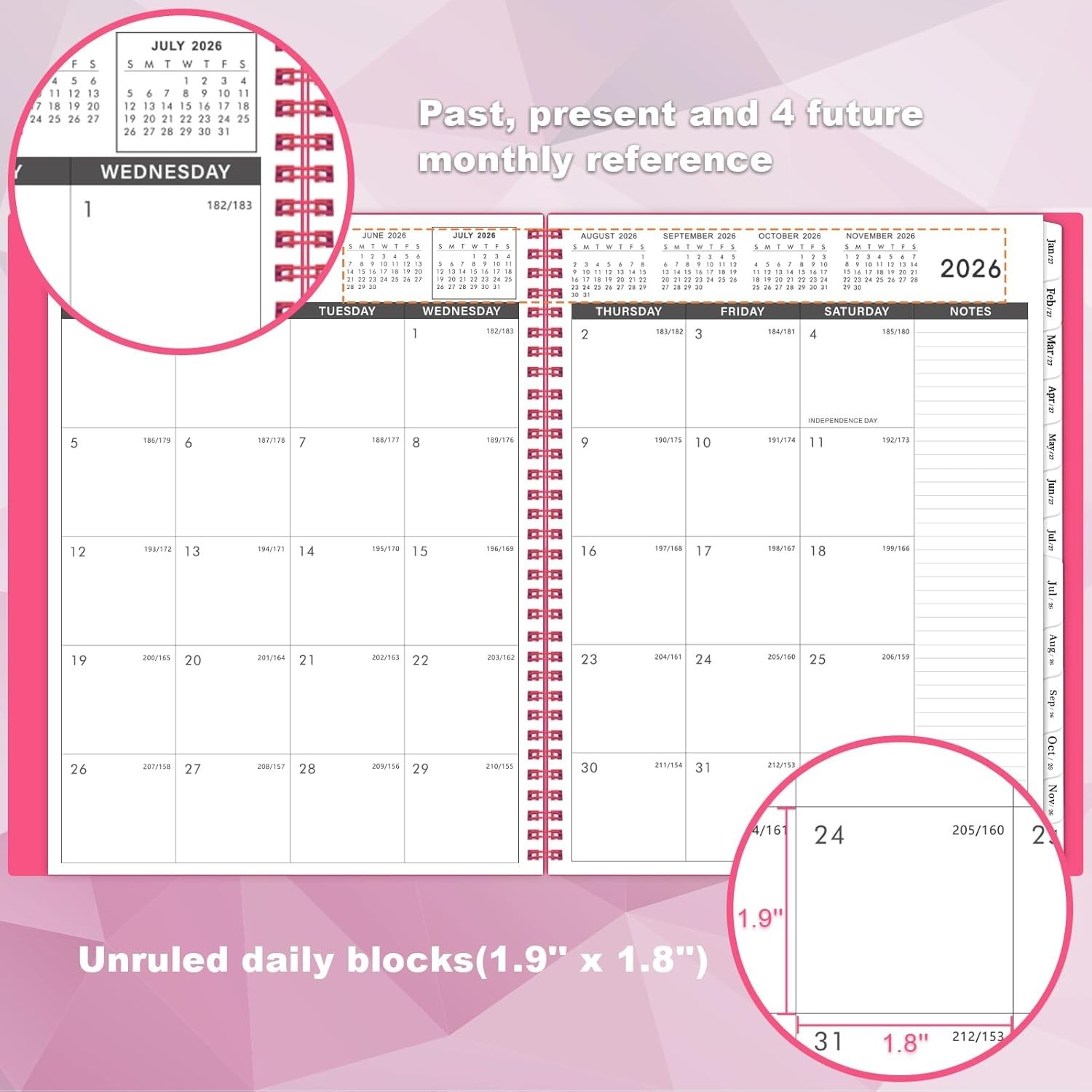 2026-2027 Student Planner – Durable Twin-Wire Binding, Perfect for Goal Setting
