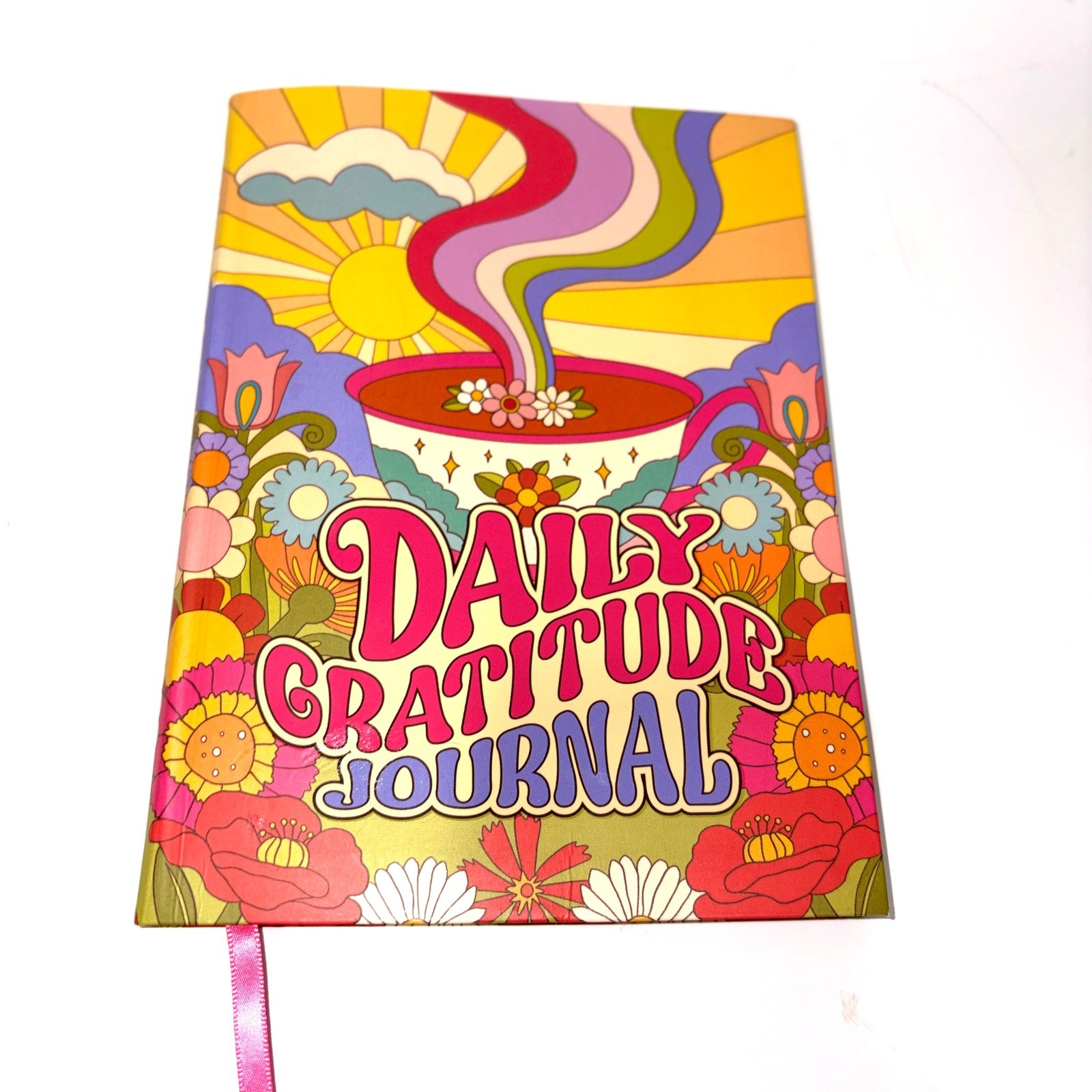 Rockpool Gift Daily Gratitude Journal 52 Week Undated Retro 70s Floral Softcover