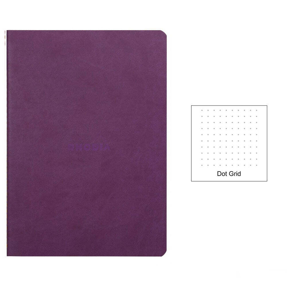 Rhodia Rhodiarama Softcover Notebook A5 – 5.8″ x 8.3″ (148 x 210mm) Dot Grid, Pu