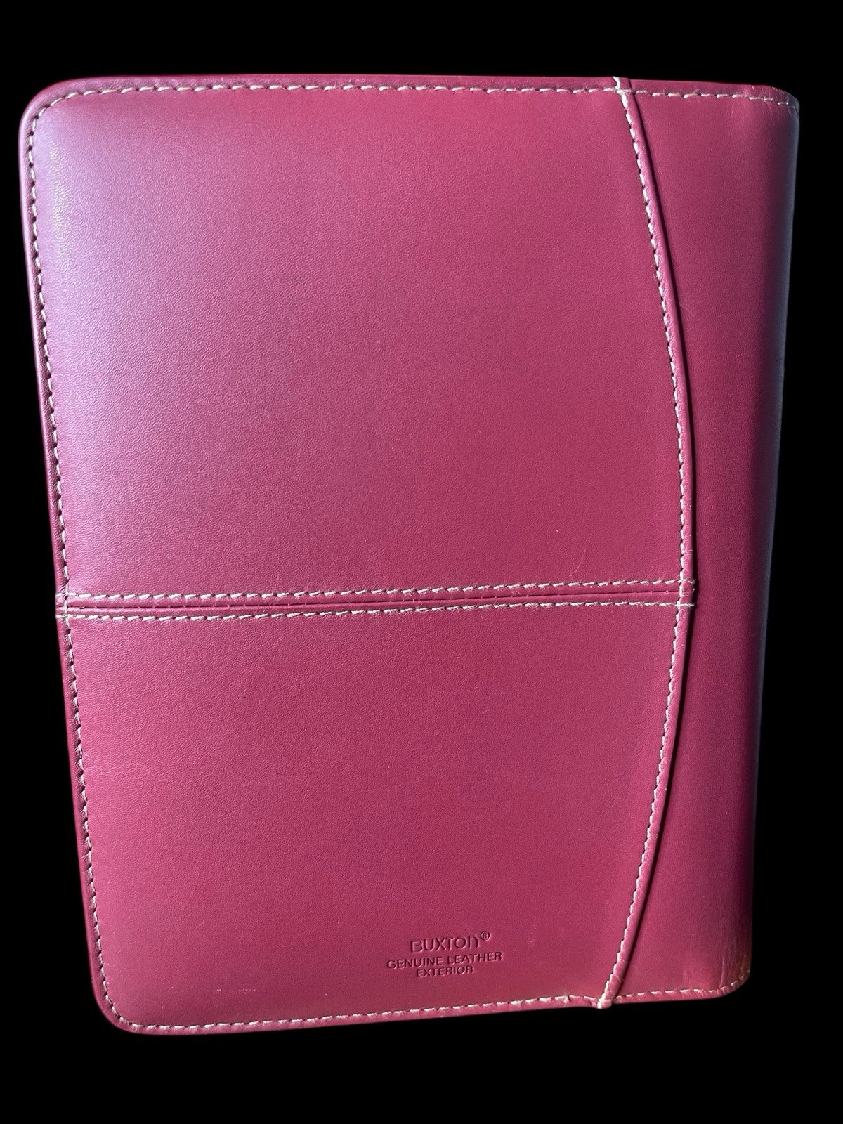 BUXTON Red Genuine Leather Writing Pad Folio 8”X6”