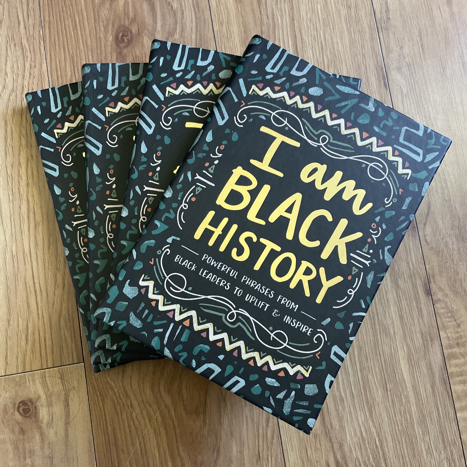 4 Eccolo Lined Journal Notebooks, “I Am Black History” – 6 x 8 inches