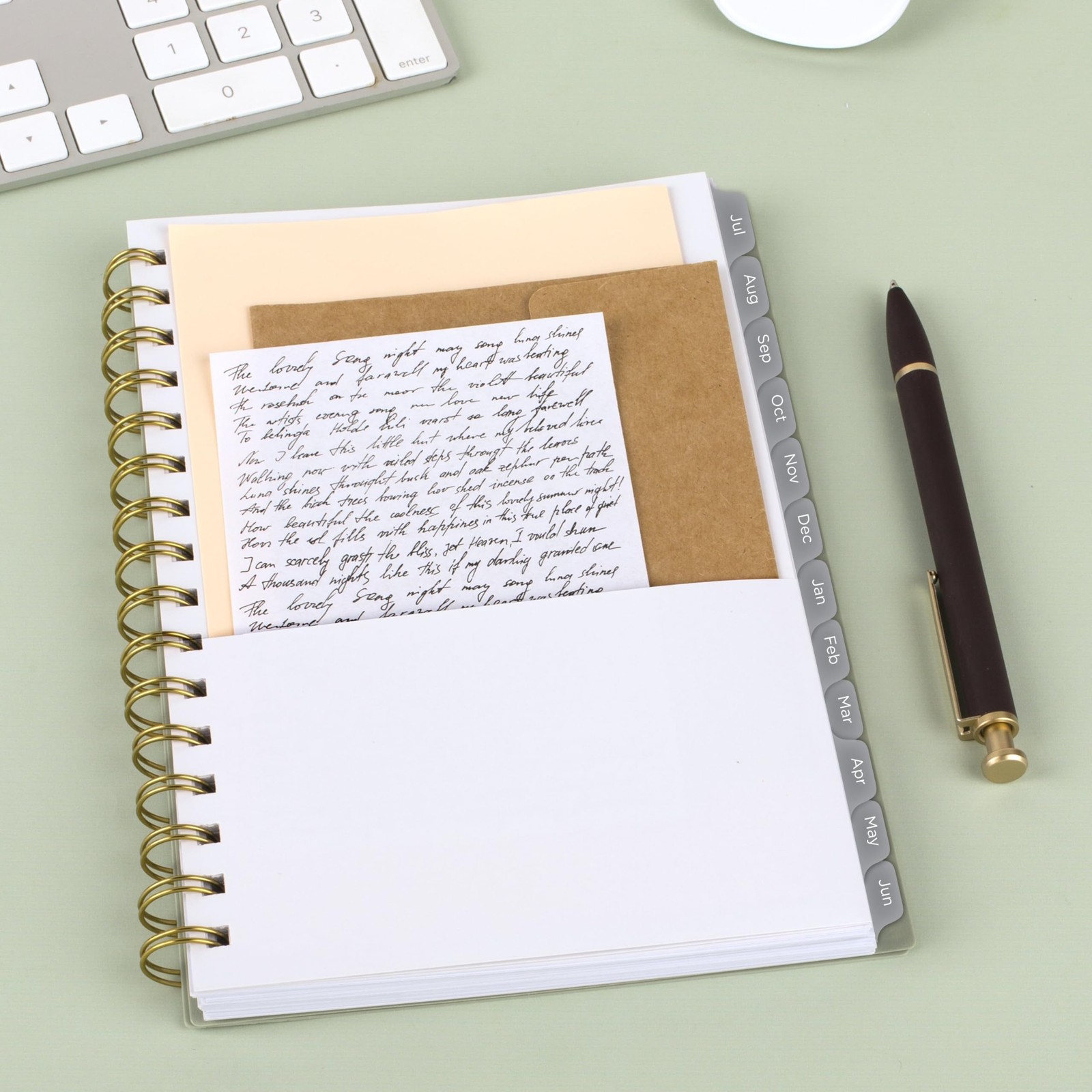 Mead Planner 2026-2027 Weekly & Monthly Academic 5.5″W x 8.5″H, Soft Grass