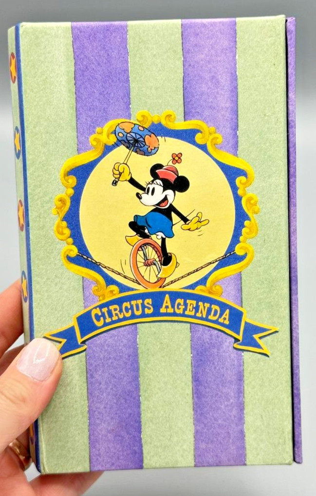 Vintage Disney Minnie Mouse Circus UNUSED Undated Organizer Address Book Planner