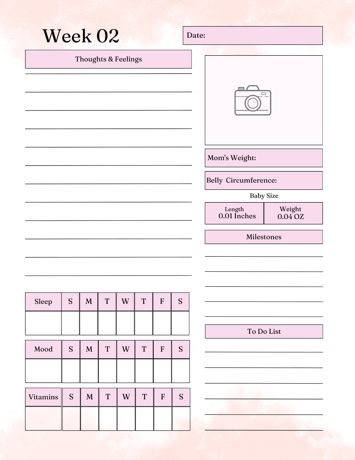Digital Printable Planner Baby Bundle