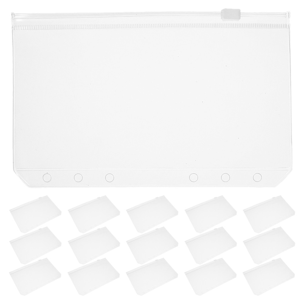 20pcs A6 Planner Inserts: A6 Zipper Binder Pockets For Budget Books –