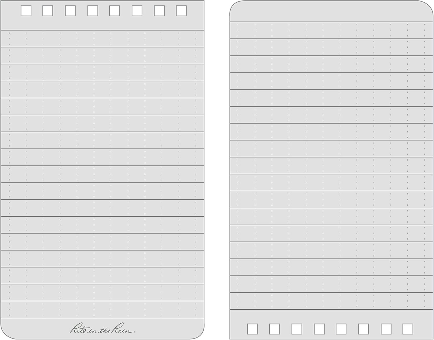 Weatherproof Spiral Notebook 3 x 5 Black Cover Portable 6 Pack Waterproof Paper