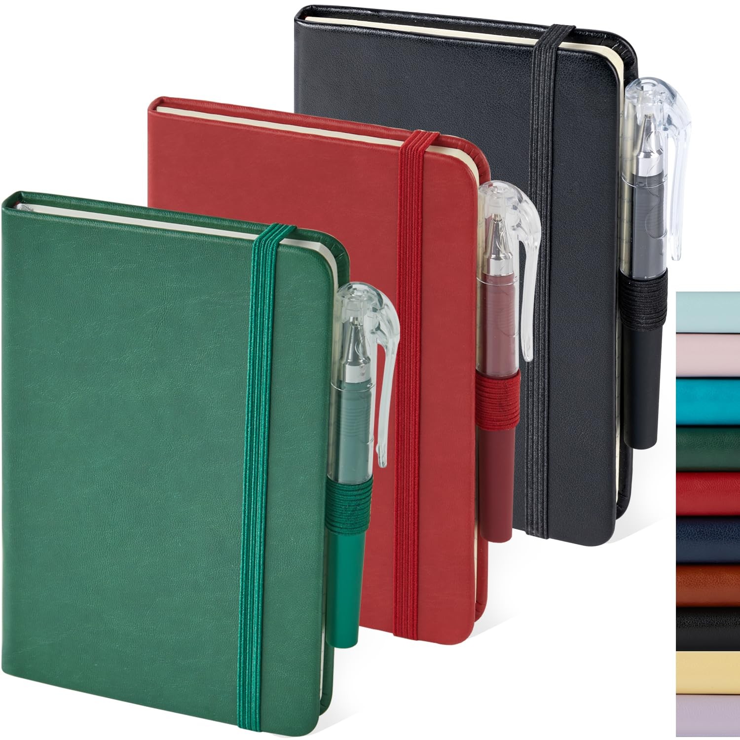 Small Notebook Journals, 3 Pack Mini Pocket Note pads for Men & Women Writing…