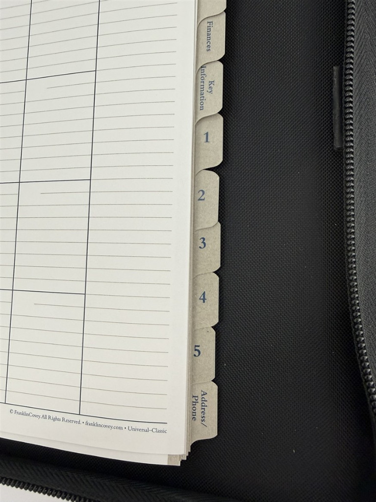Franklin Covey Vintage Classic Zip Around 7 Ring Binder Planner NEW Pages Insert