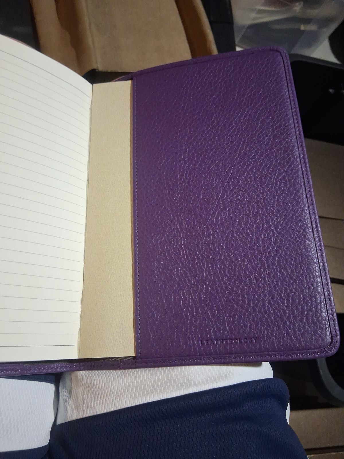 Leatherology Purple Refillable Journal