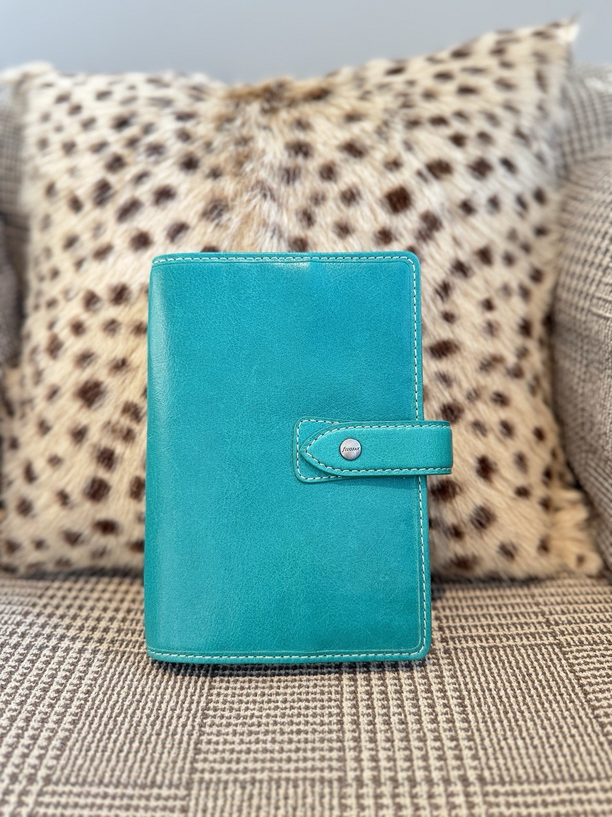 Filofax A6 Personal Size Malden Organiser Planner Diary Green Leather NewBeauty