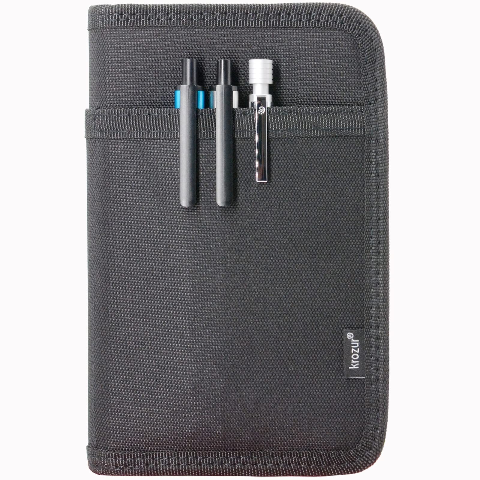 Krozur Field Notes Notebooks Cover 3.5 x.5.5 Pocket Notebook Cover with Pen H…