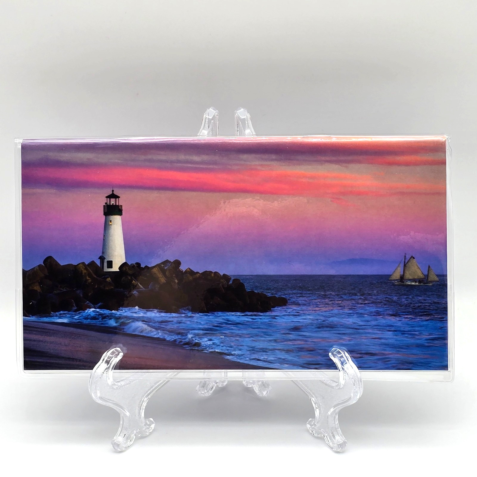 Two Year Daily Planner 20206-2027 Lighthouse Dawn Sailing Vinyl Cover 6.5″ x 3.5