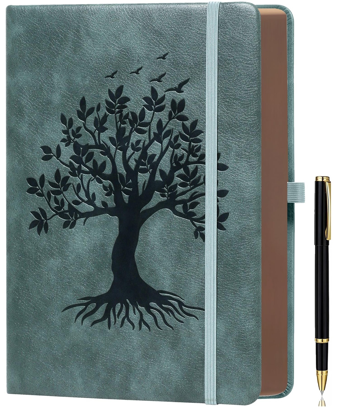 ZXHQ A5 360 Pages Lined Journaling Notebooks with Pen, Lined, Premium Grey