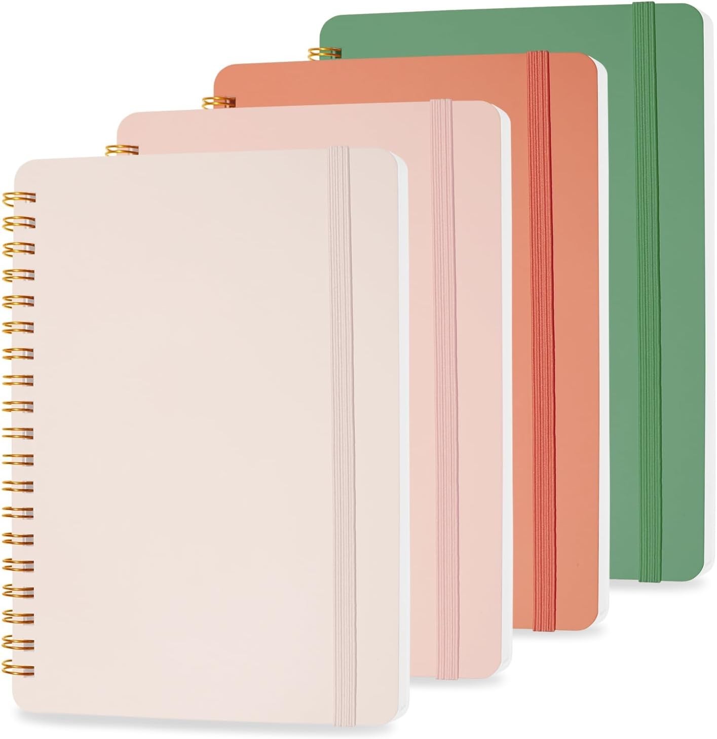 4 PCS Small Spiral Notebook 5×7, Spiral Journal Notebook, Notebooks for Work,…