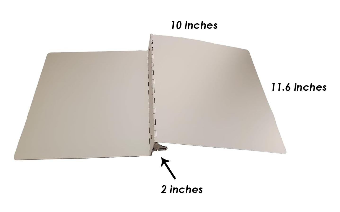– 3-Ring 2″ Binder RD-29 · Anodized Aluminum Silver · 11-5/8″ x 10-1/4″ x 2-2…