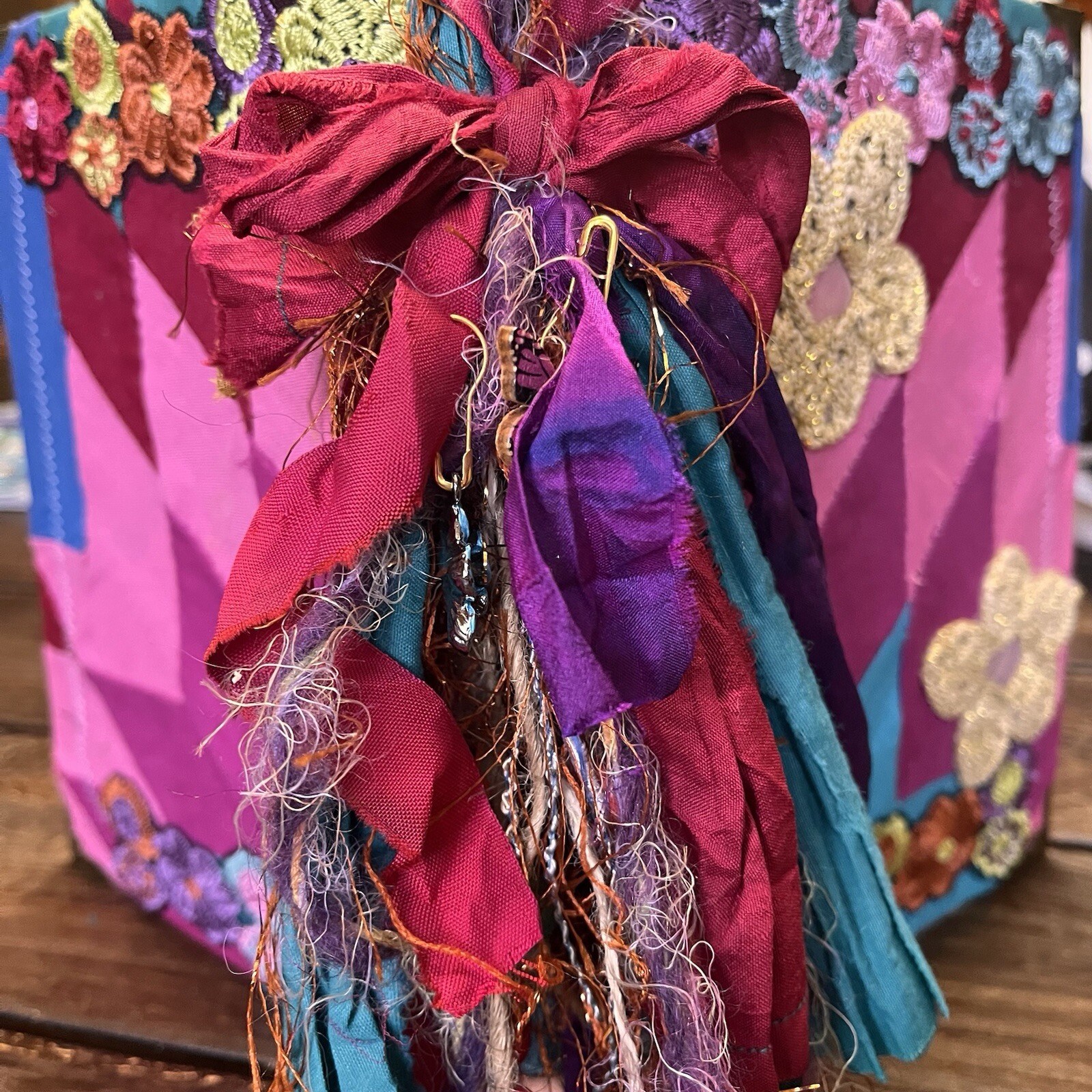 Boho Junk Journal Floral Flowers Feminine Gypsy Colorful Handmade Journal