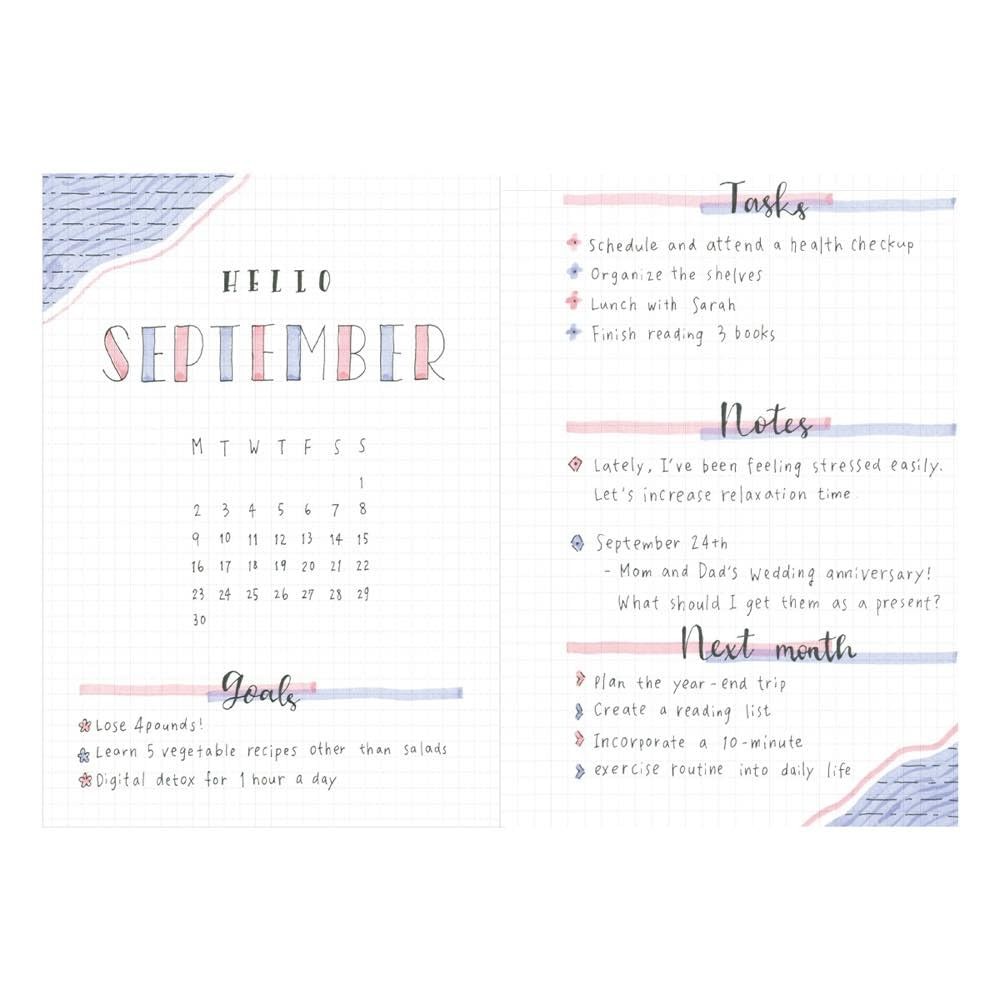 Planner Grid Notebook A5 with PVC Cover EDiT Marks Clear EDI-NB28-CL