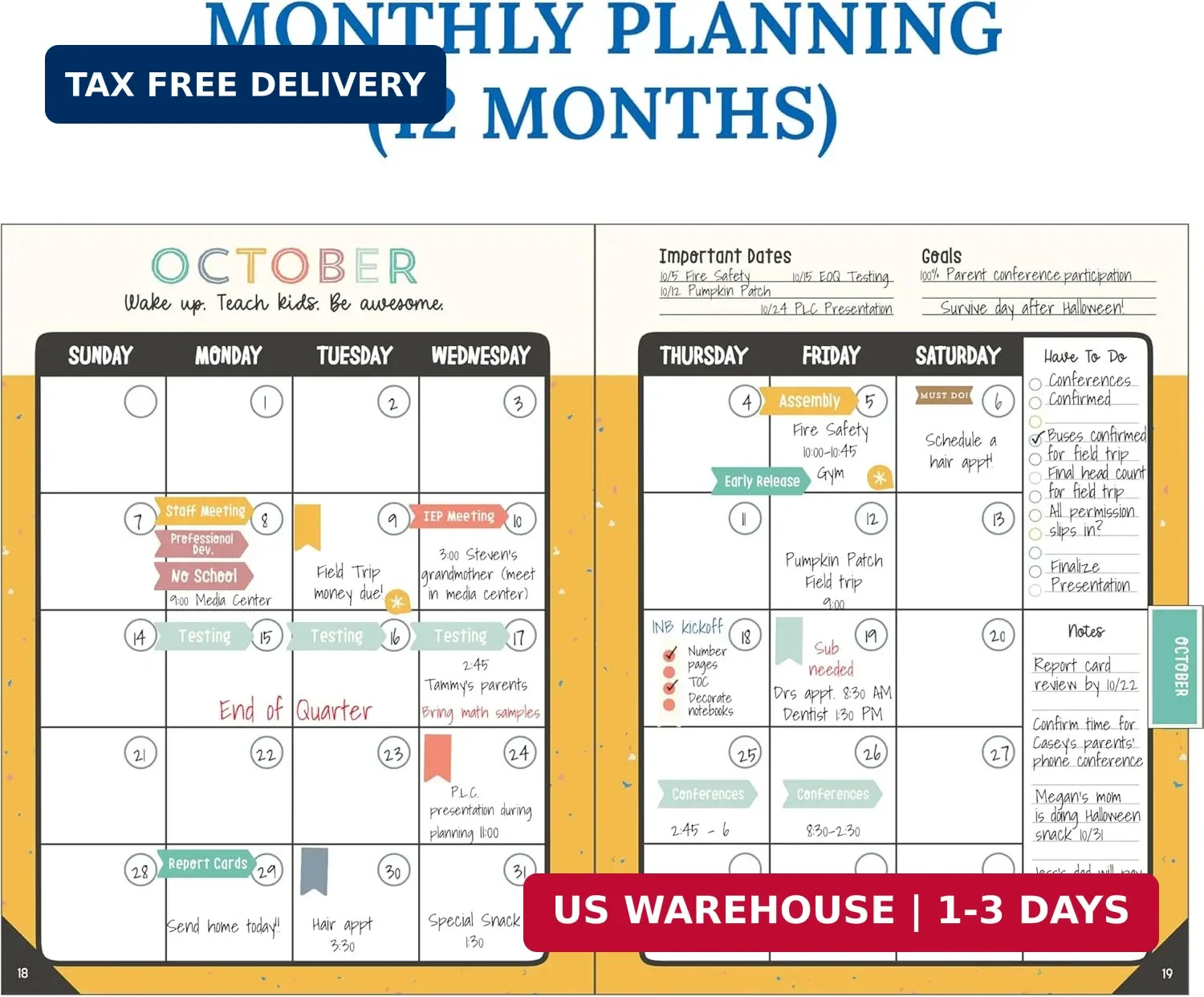 Carson Dellosa We Belong Teacher Planner 2026-2027, Undated 8″ x 11″ Lesson Plan