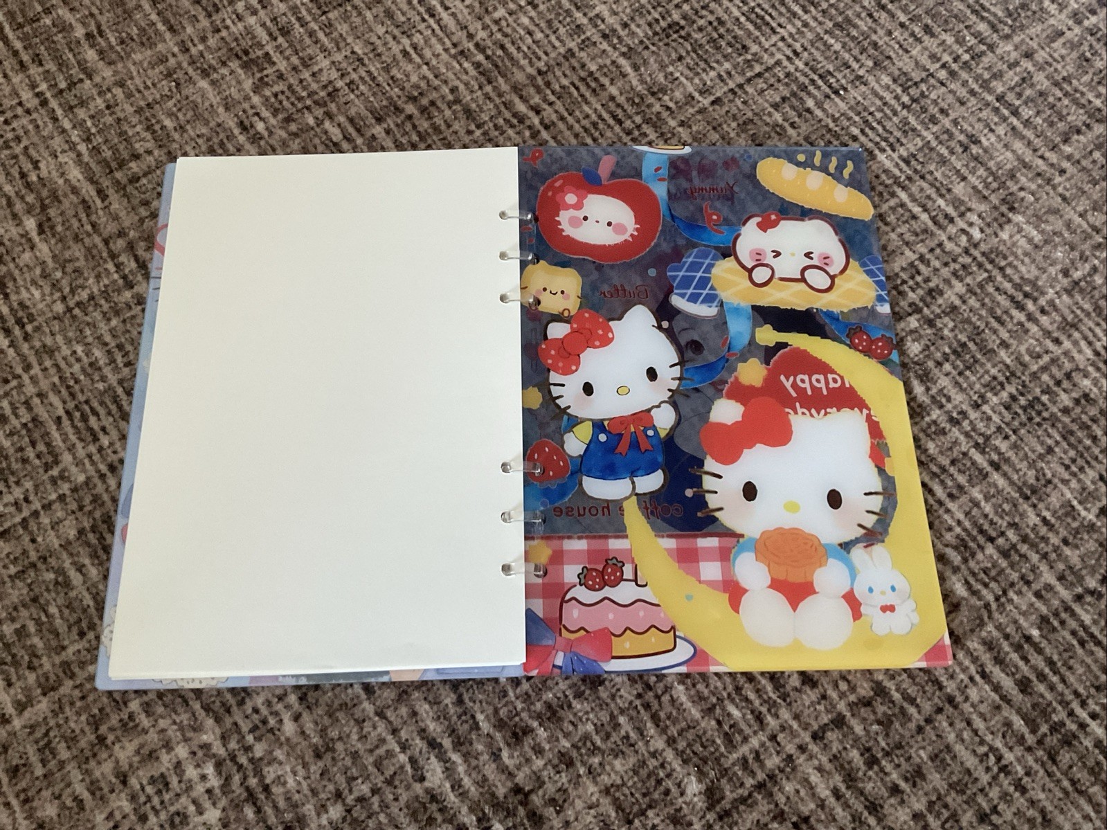 A5 Hello Kitty Shaker Notebook For Plain Pages