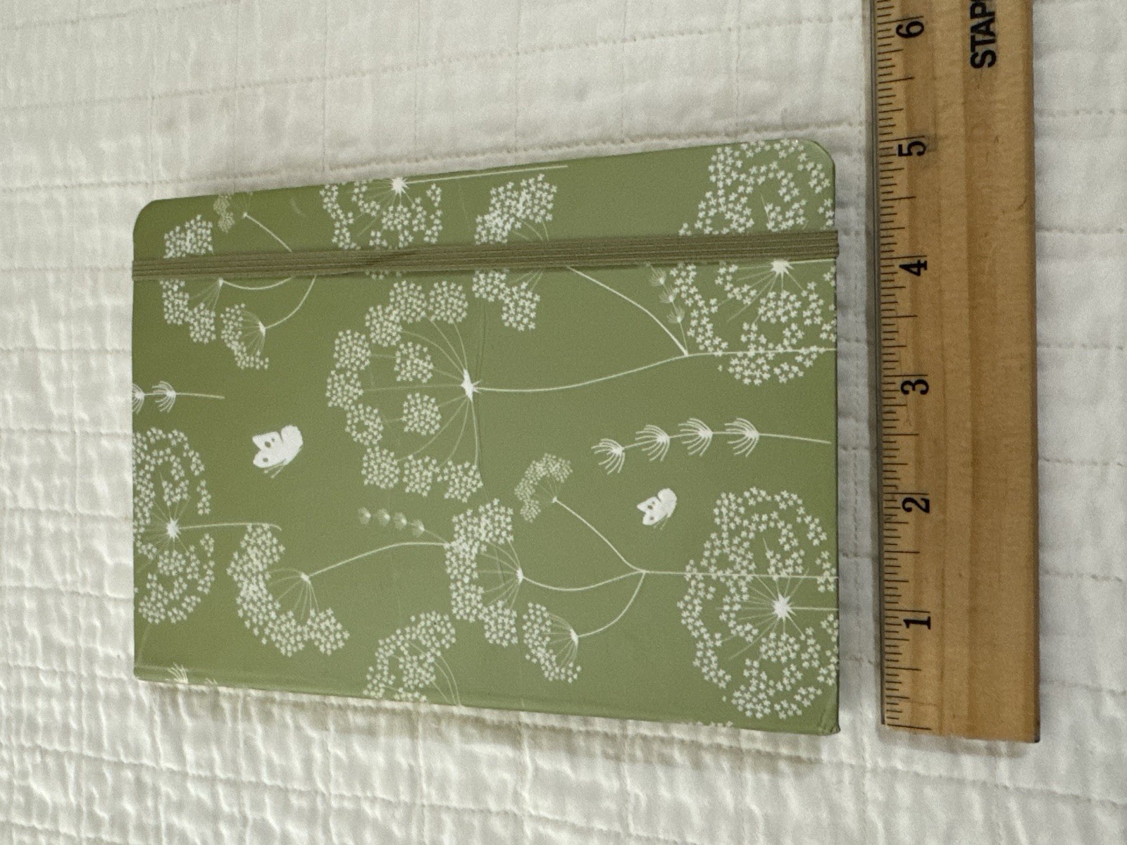 Peter Pauper Press Queen Anne’s Lace Journal Lined Elastic Band Cardboard New