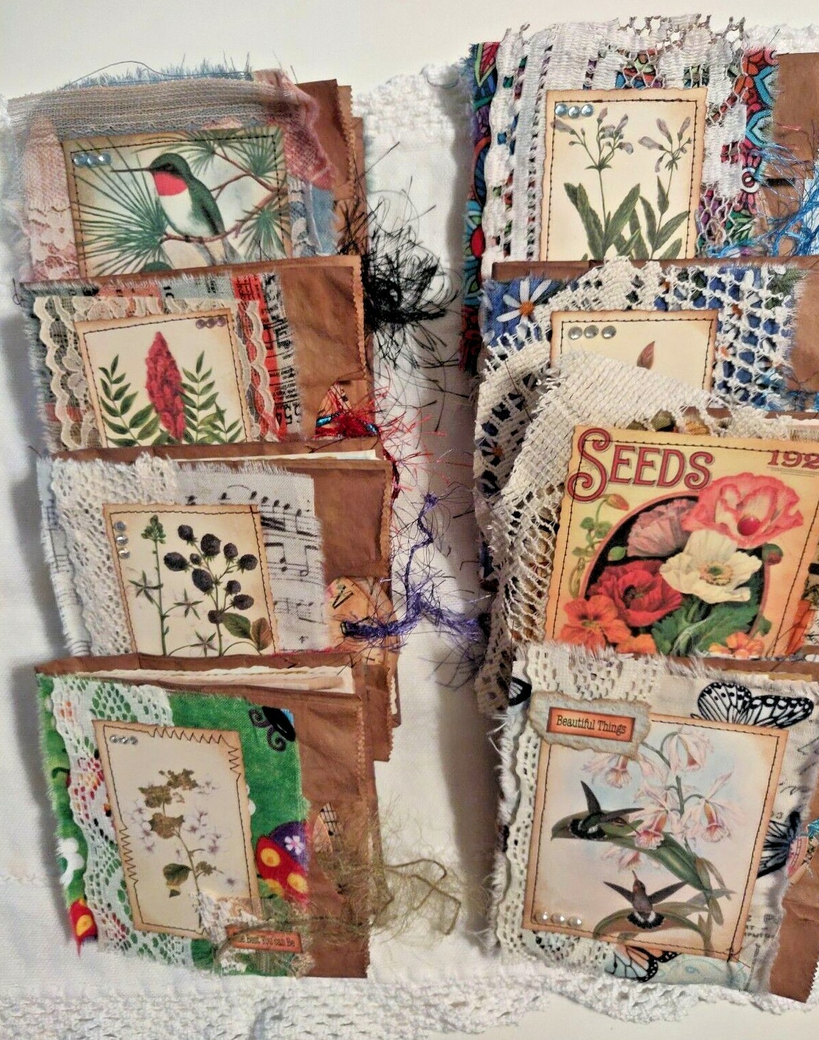 # 2 Coffee Dyed Paper Bag Journals SOLD SEPARATELY