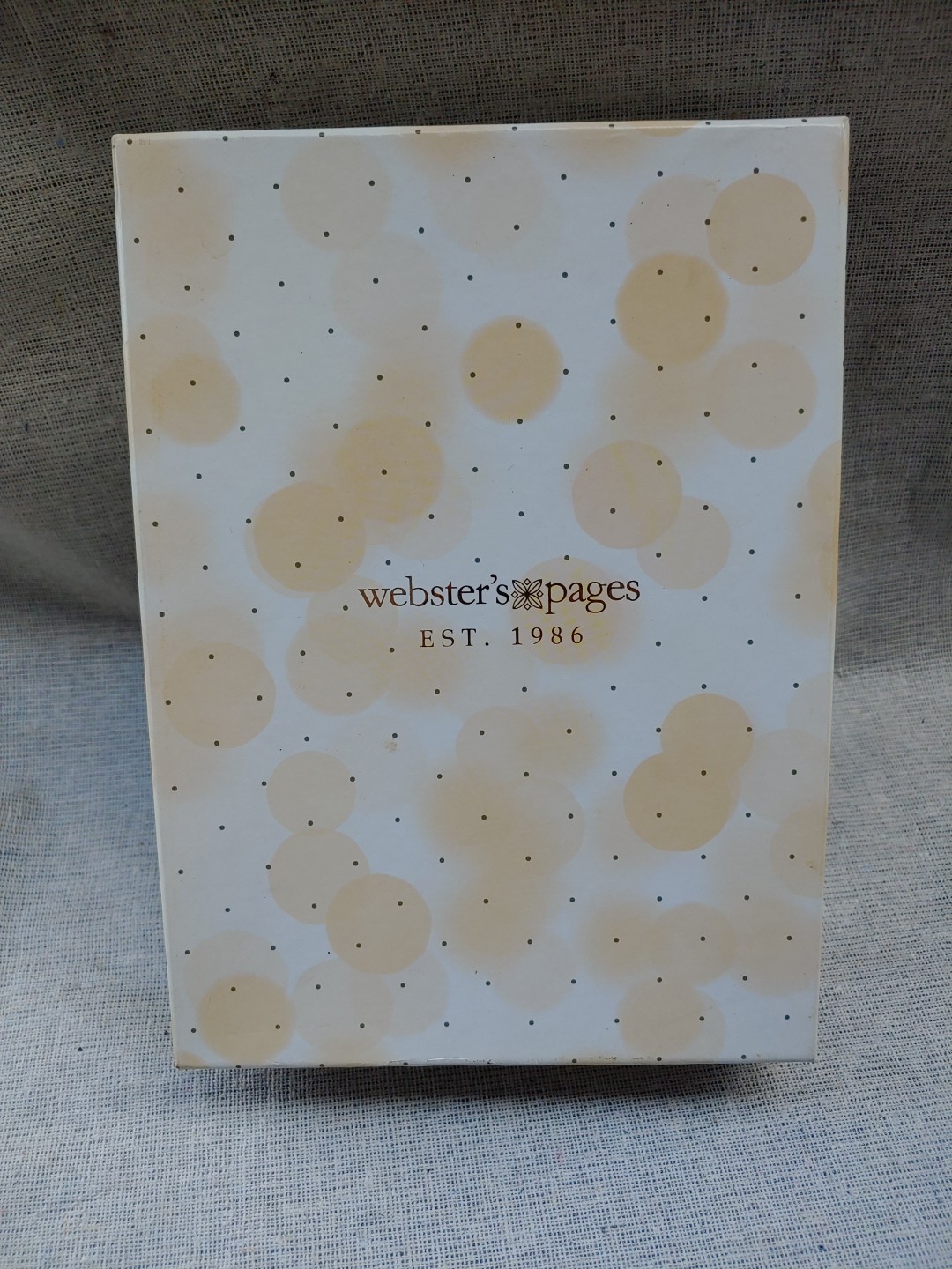 NIB Webster’s Pages Small Planner Spiral Notebook, White Floral, No Calendar