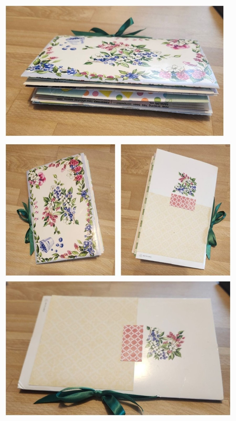 Handmade Junk Journal 90 pages Colorful & Bright 6×6.5″