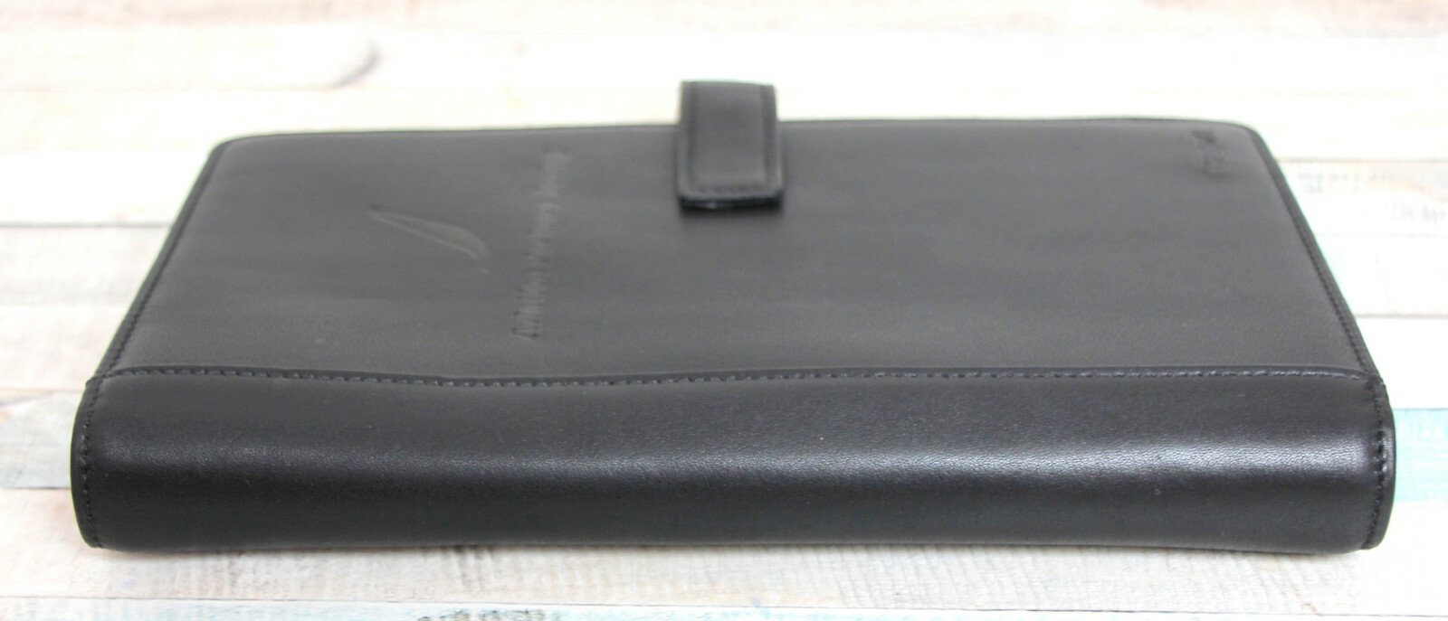 NWT 5.25″x8.75″ Tumi MERIDIAN Boing BLACK REAL LEATHER ULTIMATE TRAVEL ORGANIZER
