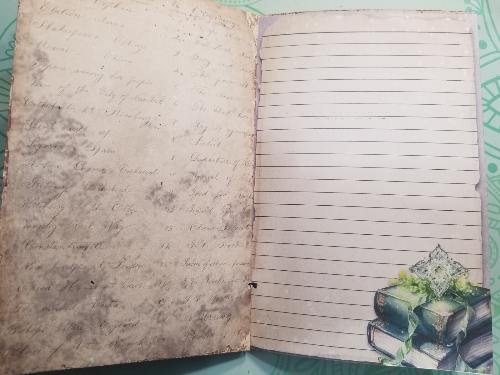 Junk Journal Booklet “NATURAL MAJICK” HANDMADE Cards, Pockets Ephemera Halloween