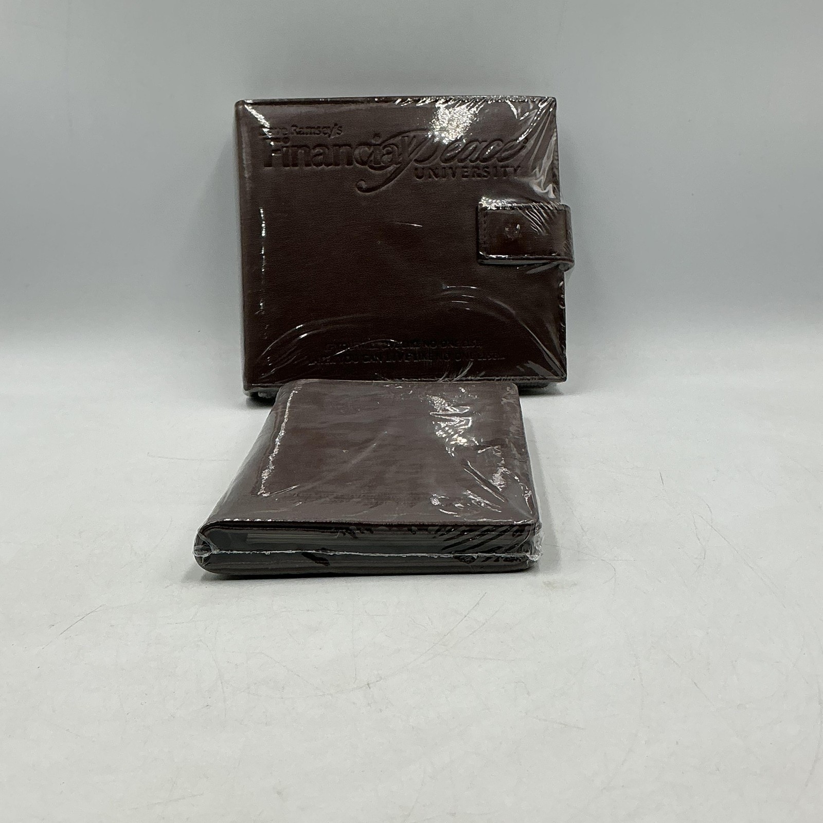 Dave Ramsey Financial Peace University Brown Planner Wallet Cover Set New