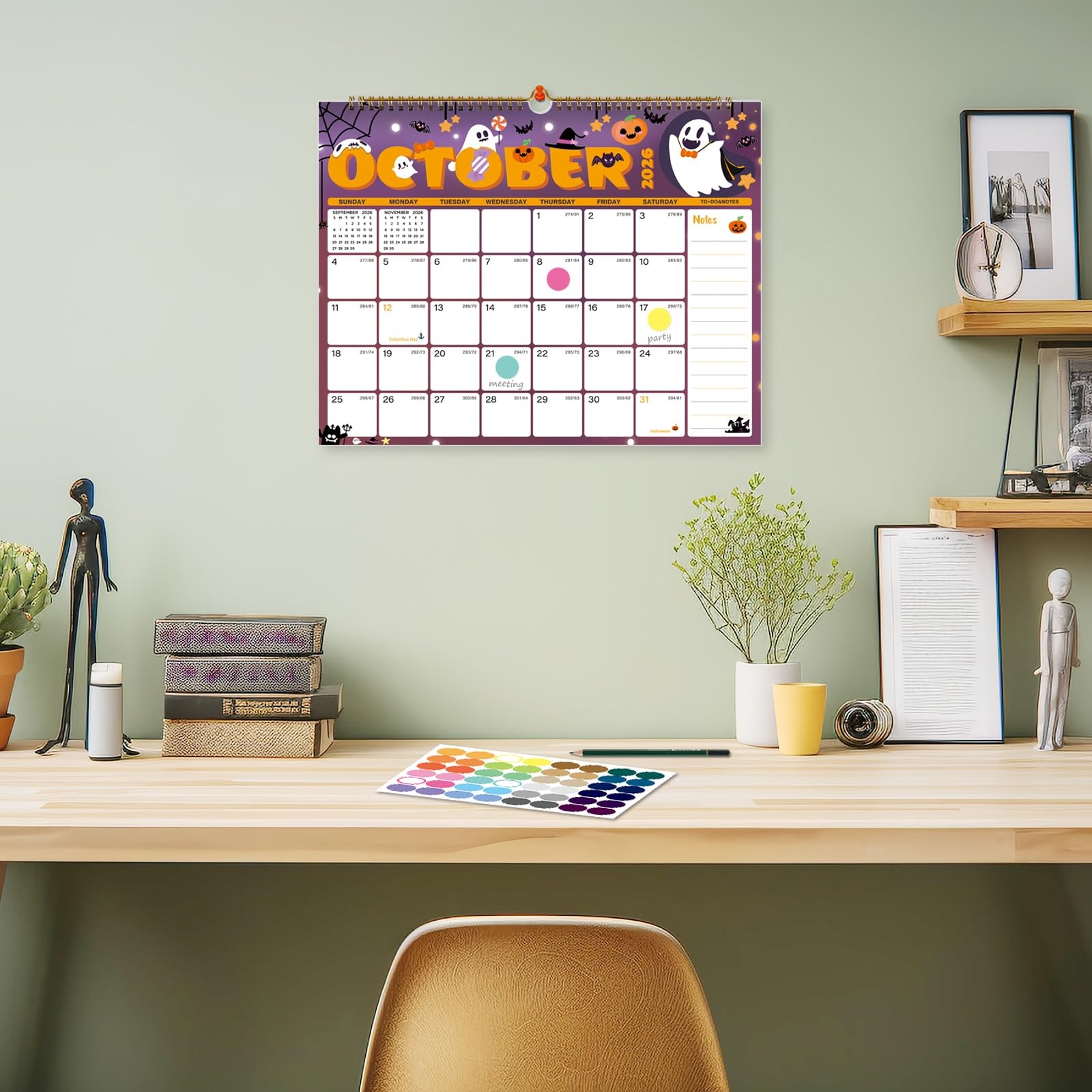 XISIDO 2026-2027 Wall Calendar, Calendar Seasonal