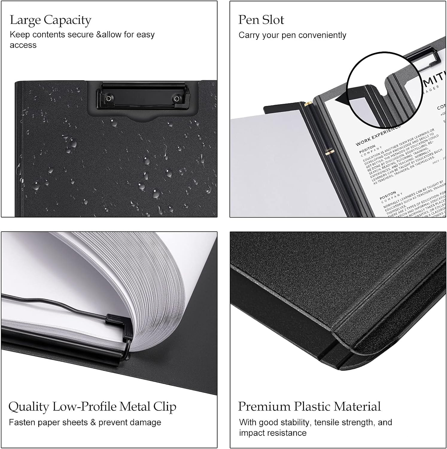 A4 Size Nursing Foldable Cover Clipboard with Pen Holder PP Foam Stationery Docu