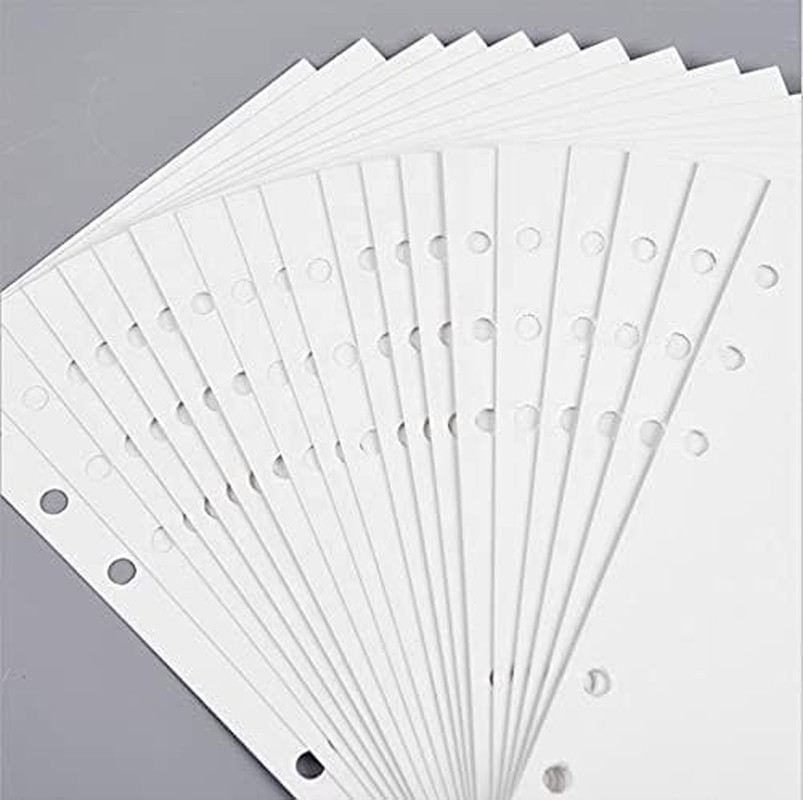 A6 Blank Refill Paper, 100 Sheets/200 Pages Loose Leaf Paper for Filofax Persona