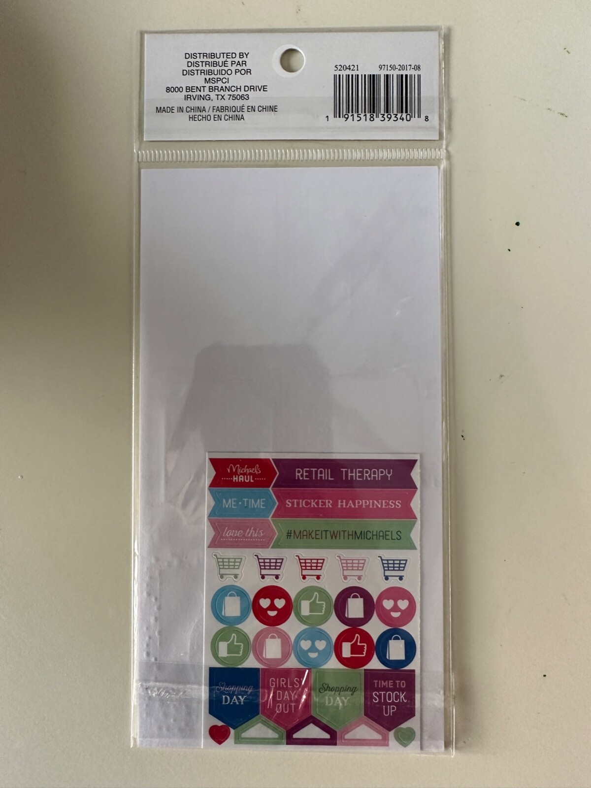 Recollections 60PC Planner Accessories Sticker Pelican Relax Make Today The Best