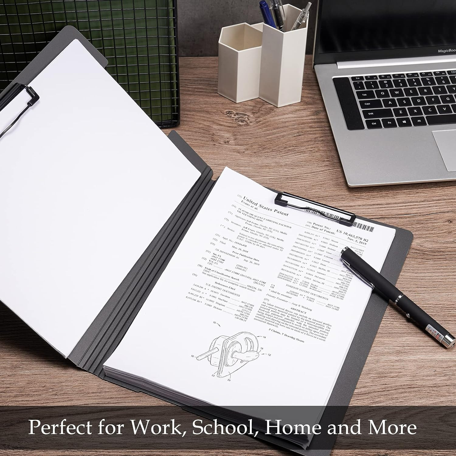 A4 Size Nursing Foldable Cover Clipboard with Pen Holder PP Foam Stationery Docu