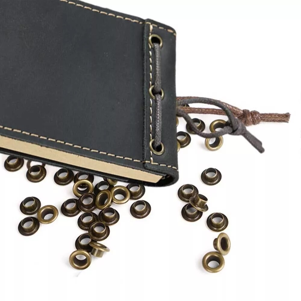 Portable Pocket Notebook Leather Mini Vintage Book Notepad Handmade Brown/Black