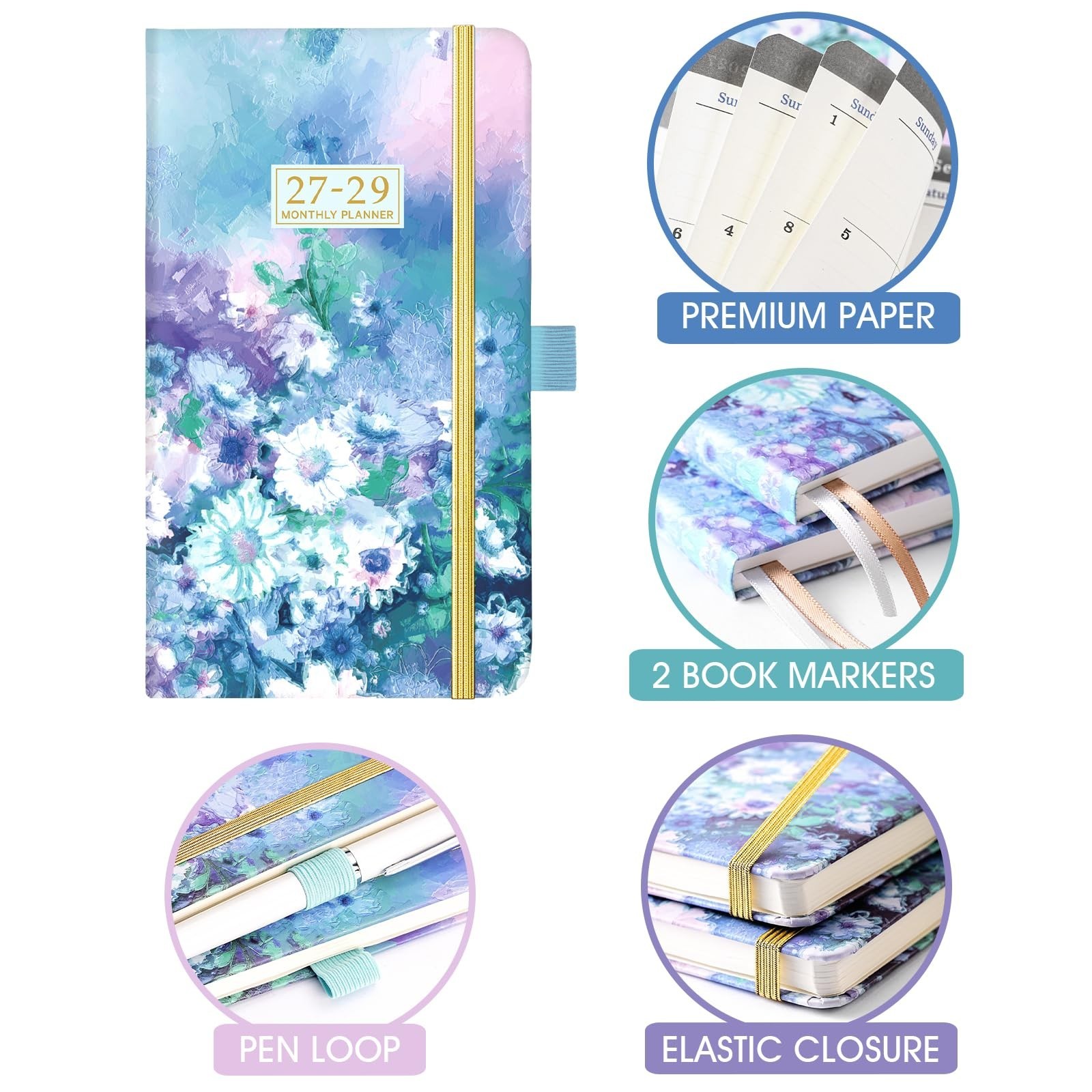 2027-2029 Pocket Planner/Calendar – 3 Year Monthly Planner 2027-2029, Jan. 20…