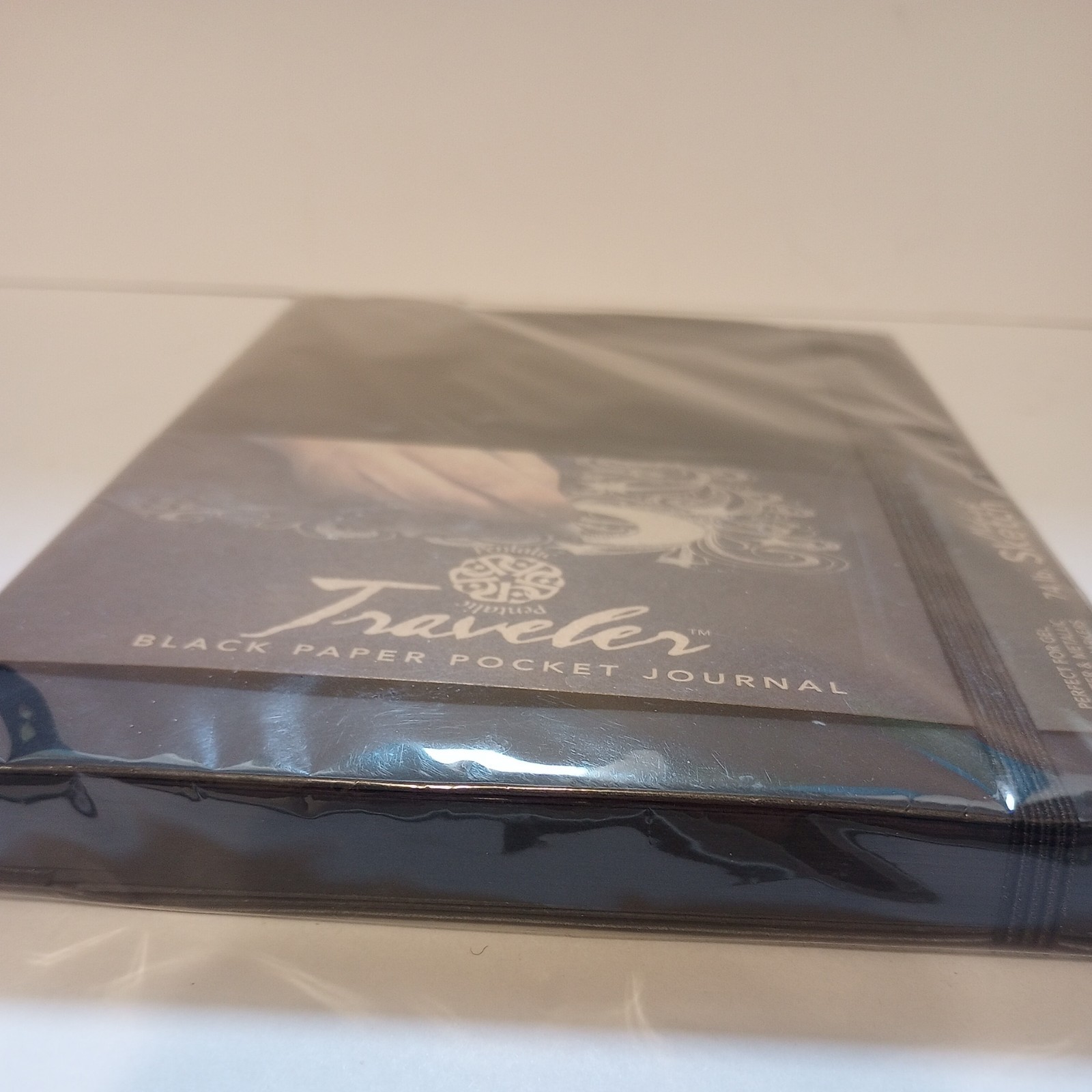 Pocket Journal Pentalic Traveler Black Paper 8×6” 160 acid-free black pages