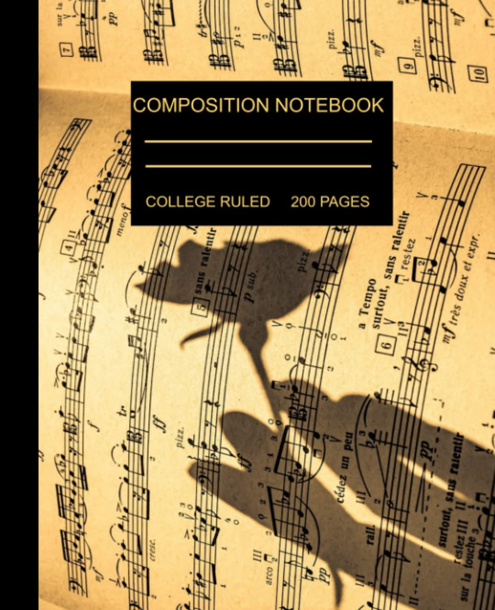 COMPOSITION NOTEBOOK: MUSIC THEMED JOURNAL