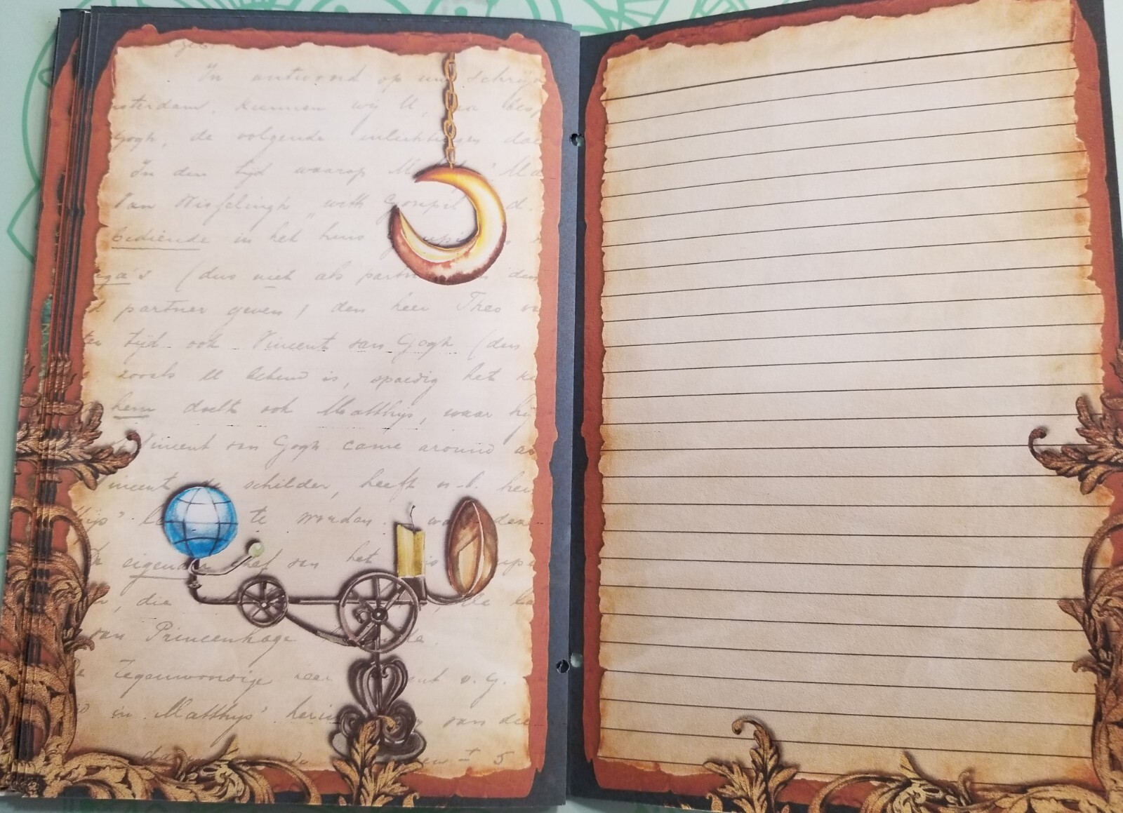 Junk Journal Booklet “MAGICAL NIGHT” Woodland HANDMADE Cards, Pockets + More!