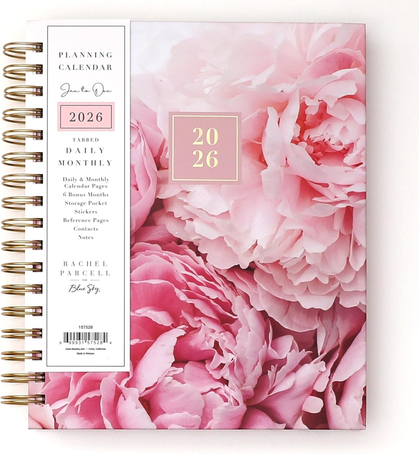 2026 Daily and Monthly Planner Calendar, January – December, 7″ X 9″, Hard Cover